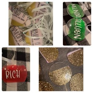 Personalized flat Christmas Ornaments